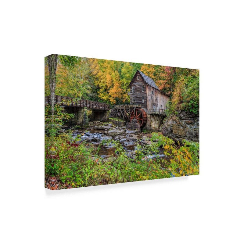 12" x 19" Grist Mill Fall 1 by Galloimages Online - Trademark Fine Art