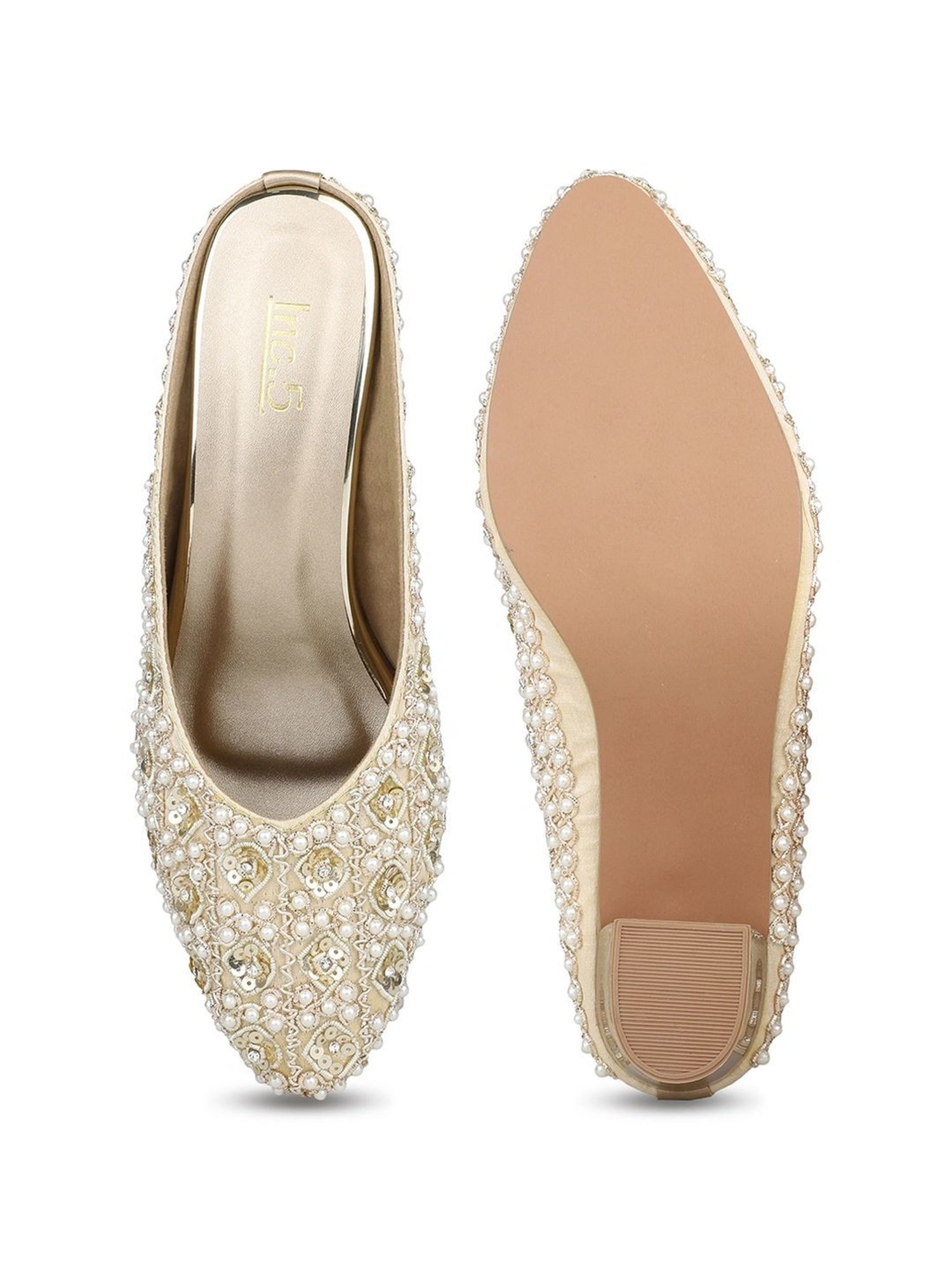 Inc.5 Women's Gold Mule Shoes