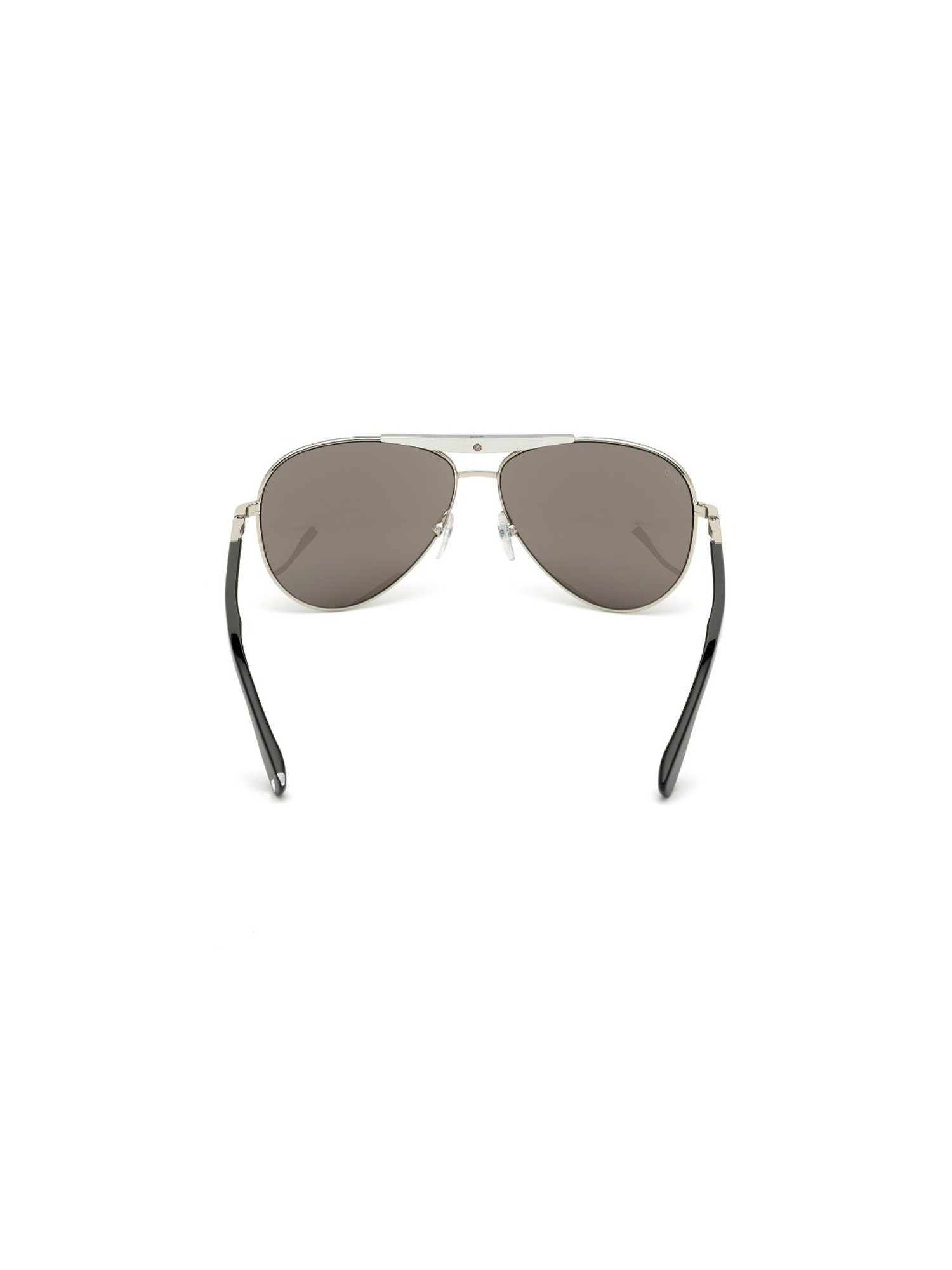 Web Eyewear Grey Oval Sunglasses for Men Designed in Italy