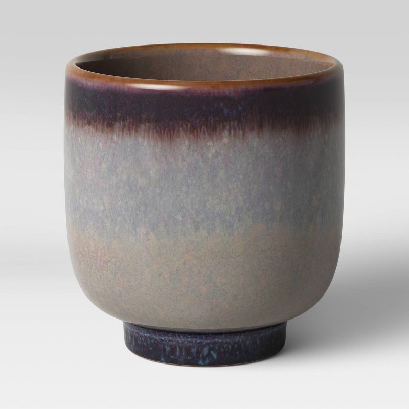 The HC Companies 3 Inch Round Plastic Sprite Decorative Indoor Flower Succulent Planter Pot with Drain Plug Hole, Artisan Taupe