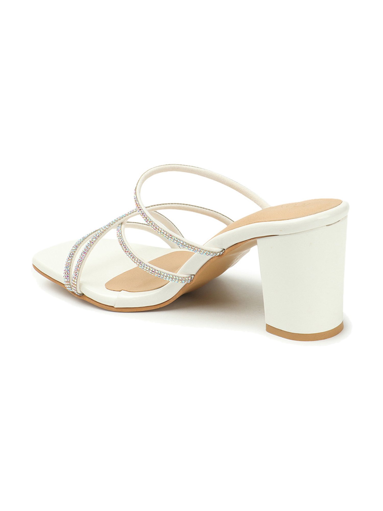 Iconics Women's White Casual Sandals