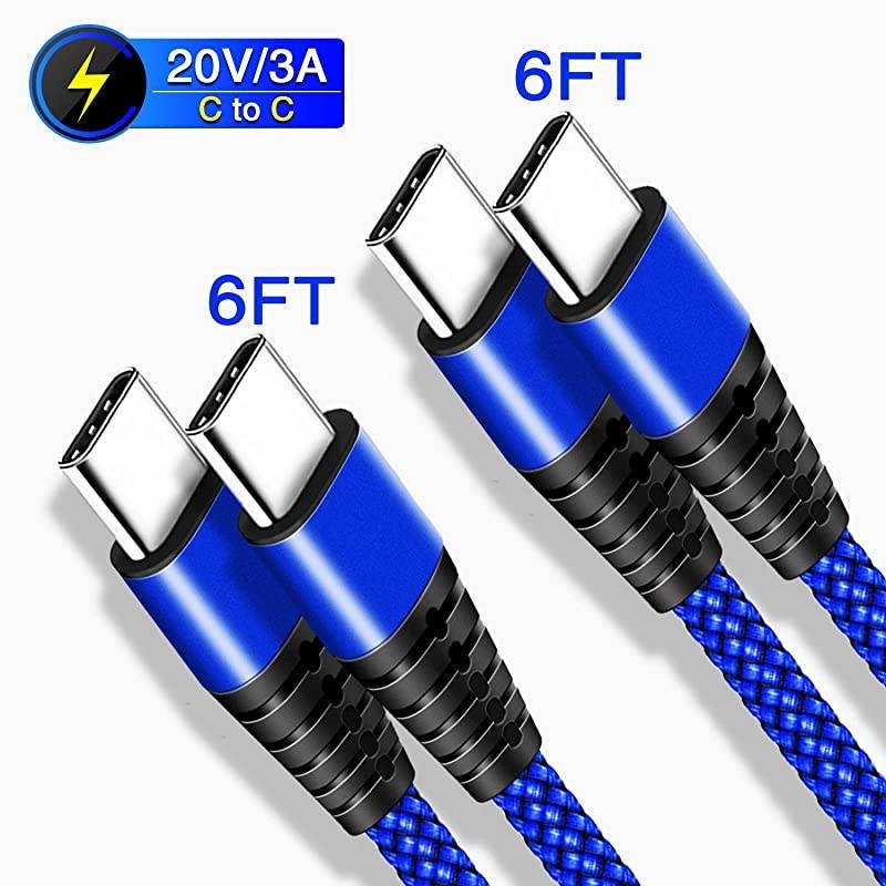 C to C Charger Cable Cord for Samsung Galaxy Note 10 10+ 5GS20 Ultra S20 Plus S10+ Note10 Lite20Note20 A71 A90 A70 A80 A51 A81 A91Moto Motorola G7 Power60W PD Fast Charge Charging Wire 66FT