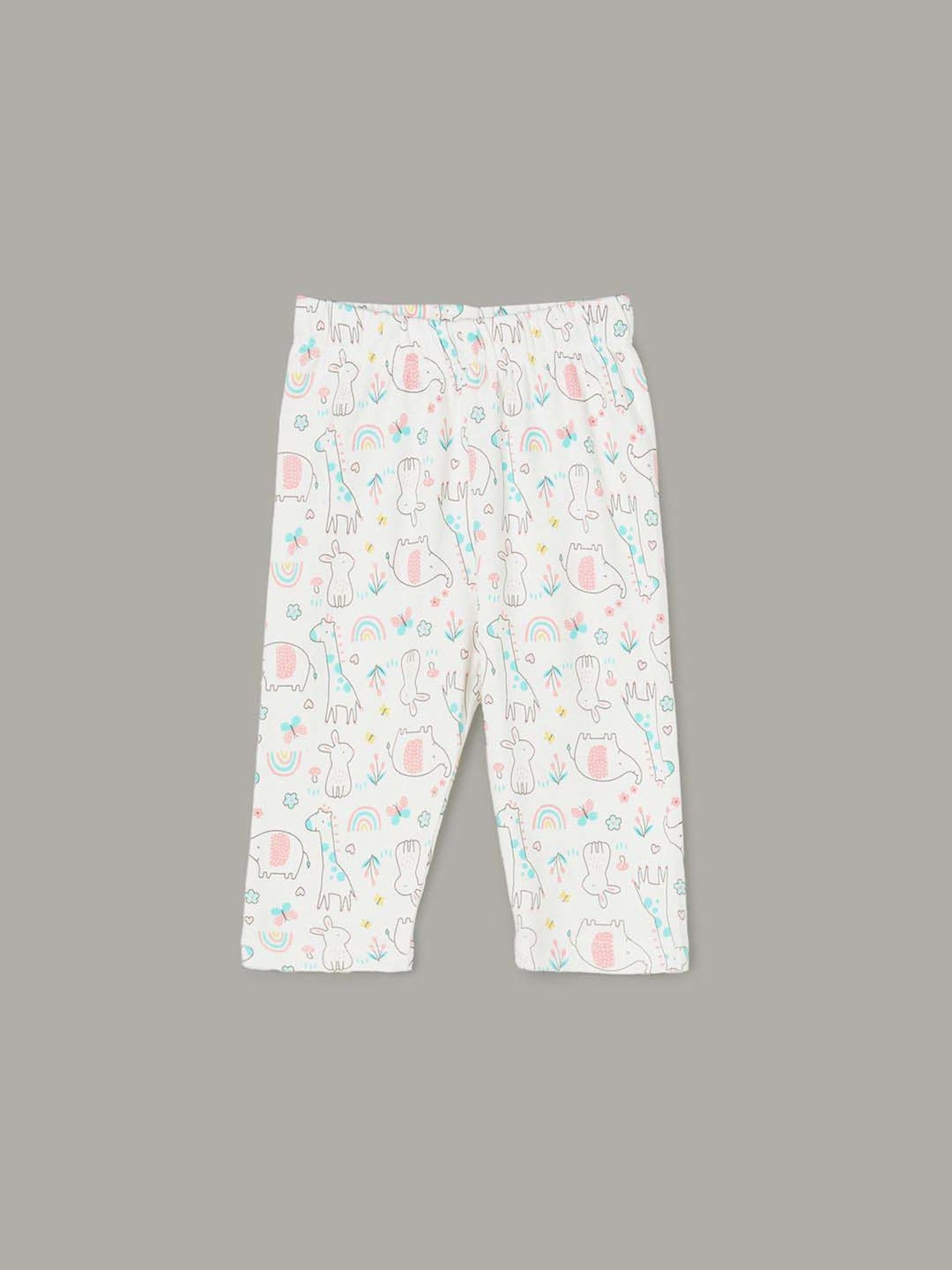 GJ baby Green & White Cotton Camouflage Full Sleeves T-Shirt Set