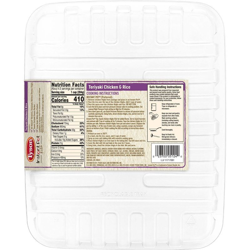 Tyson Instant Pot Premium Meal Kit Teriyaki Chicken and Rice - 31oz
