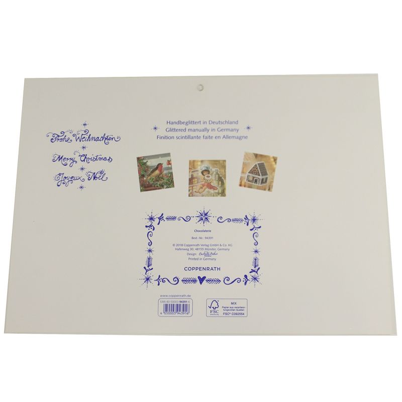 Christmas 8.0" Santa At The Chocolate Shop Advent Calendar Chocolaterie  -  Advent Calendar