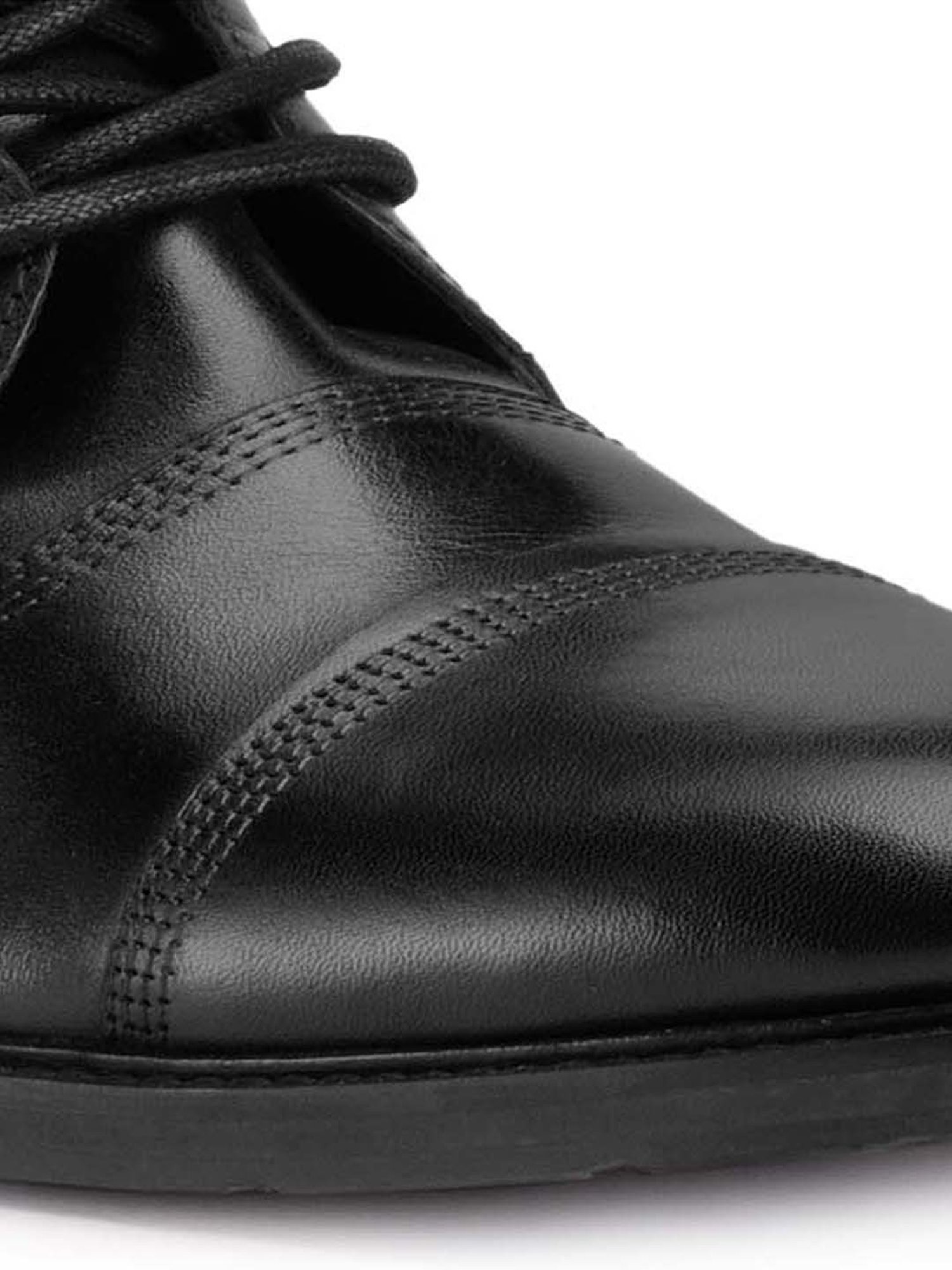 Teakwood Leathers Men's Black Derby Boots