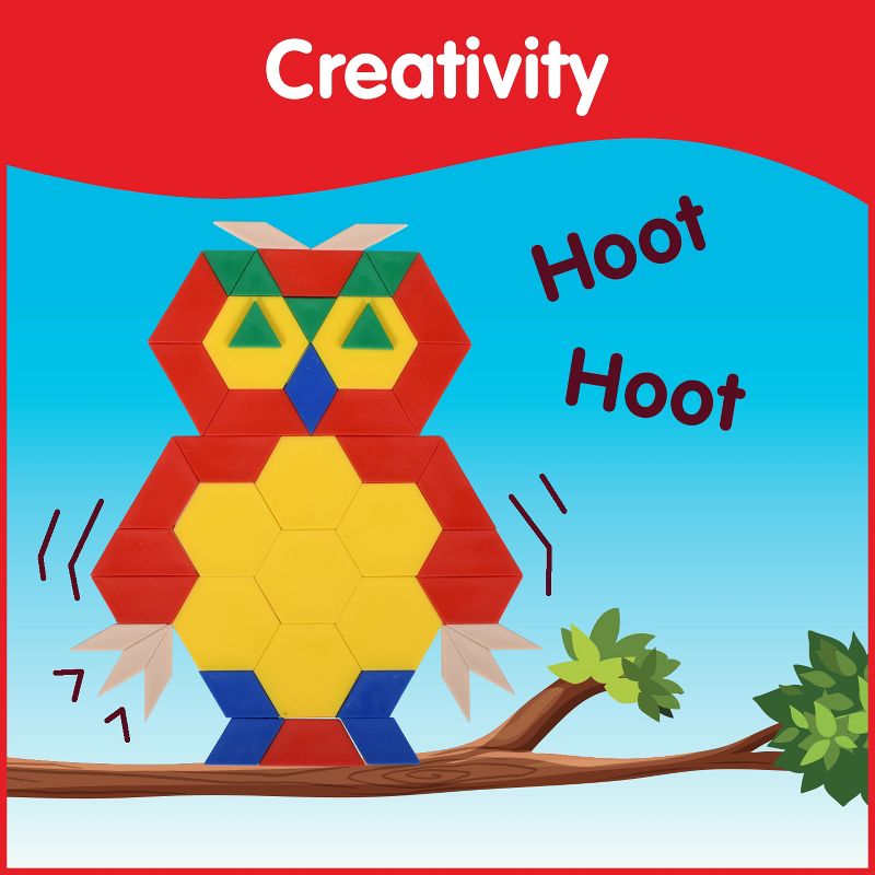 Edx Education Plastic Pattern Blocks - Set of 250 - Ages 4+