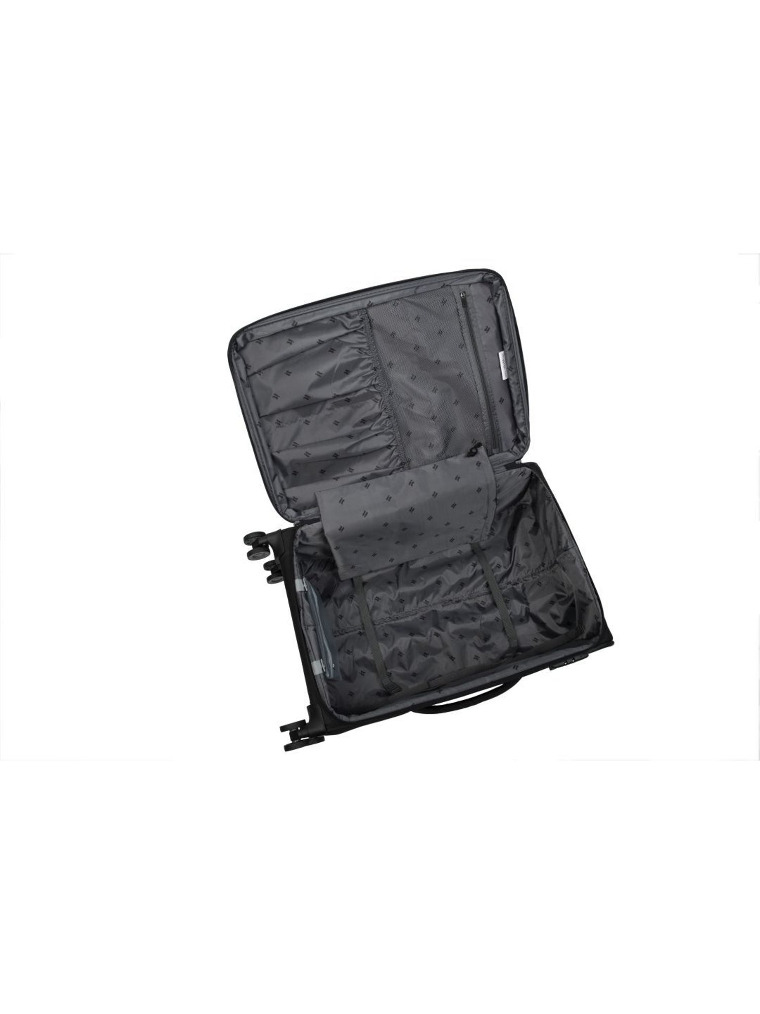 it luggage Precursor Black Combo-24 & 20 inches Expandable Soft Case Luggage Trolley with TSA Lock