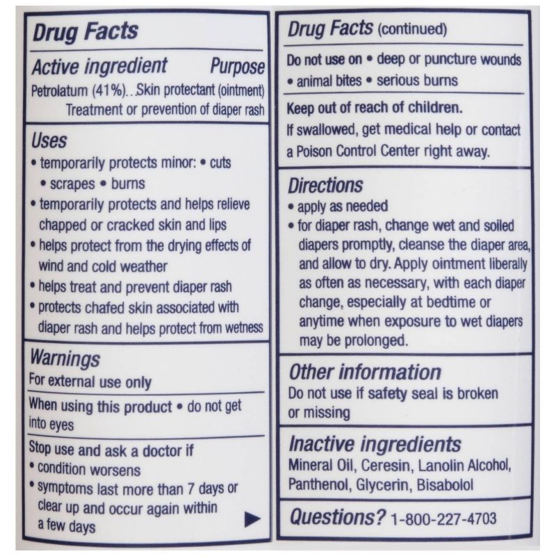 Aquaphor Baby Healing Ointment - Advanced Therapy to Help Heal Diaper Rash and Chapped Skin - 7oz. Tube