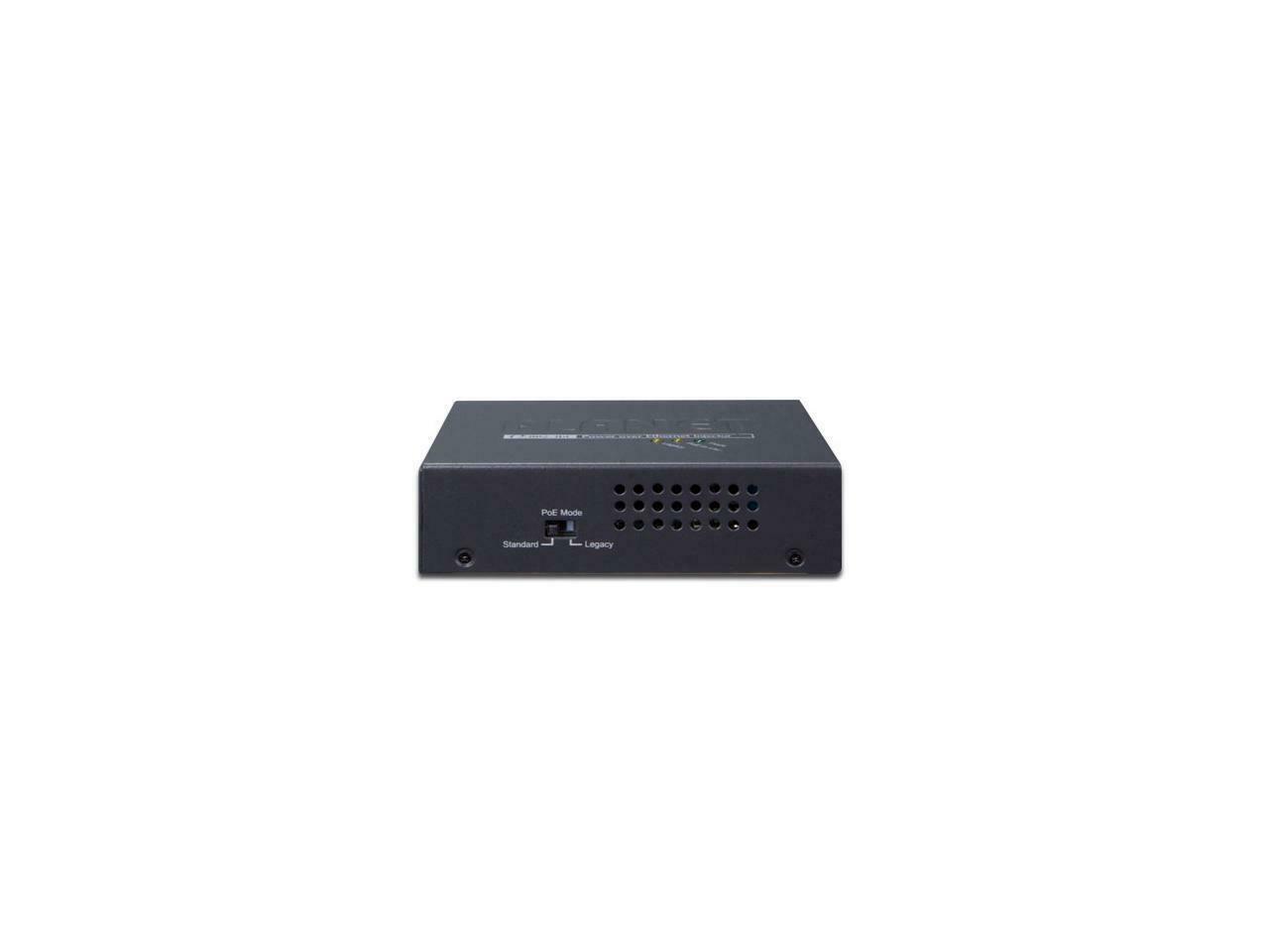 Planet POE-171A-95 Single-Port 10/100/1000Mbps 802.3bt Ultra PoE Injector (95 Watts, PoH, Legacy mode support, PoE Usage LED) w/ external power adapter