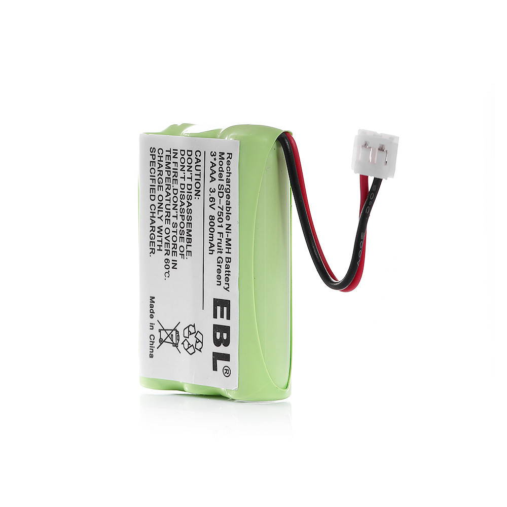 EBL 3 Pack 3.6V 800MAH  NiMH Rechargeable Cordless Phone Battery for Motorola MD-4260 MD-7101 MD-7151 MD-7161 MD-7250 and More