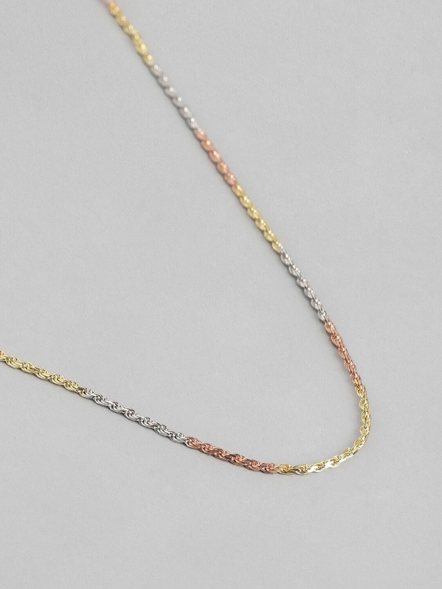 Zavya 92.5 Sterling Silver Rhodium-Plated Chain for Women