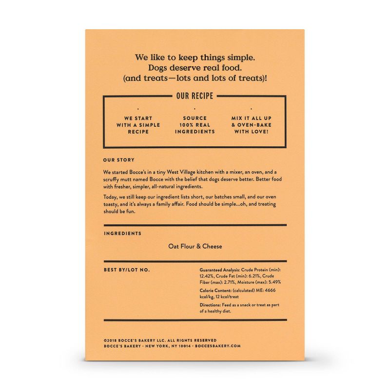 Bocce's Bakery Cheese Basic Wheat Free Dog Treats - 14oz