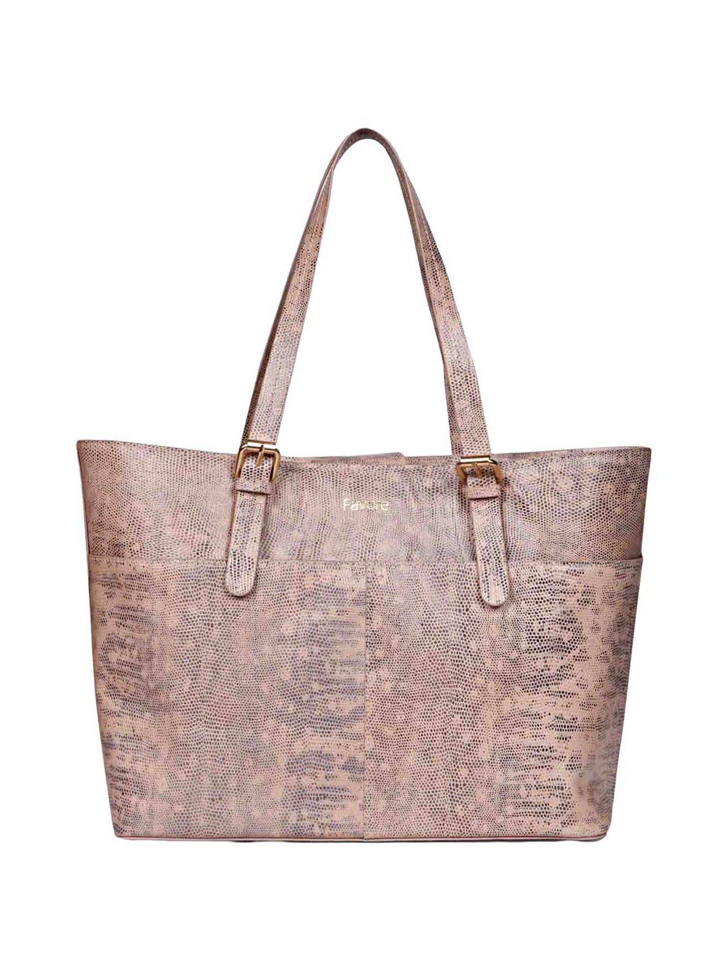Favore Peach Animal Effect Medium Totes
