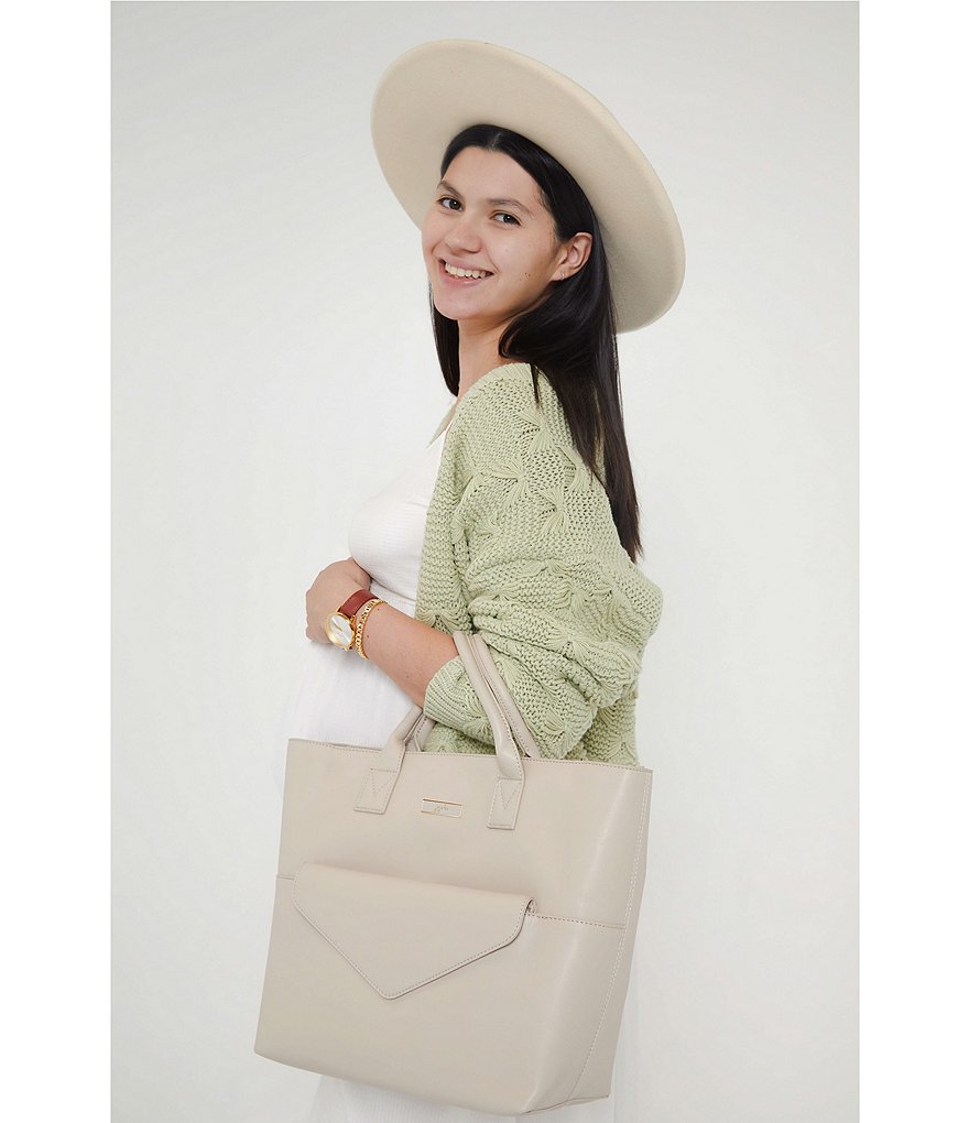 Ju-Ju-Be Eco Leather Zip Top Tote Bag