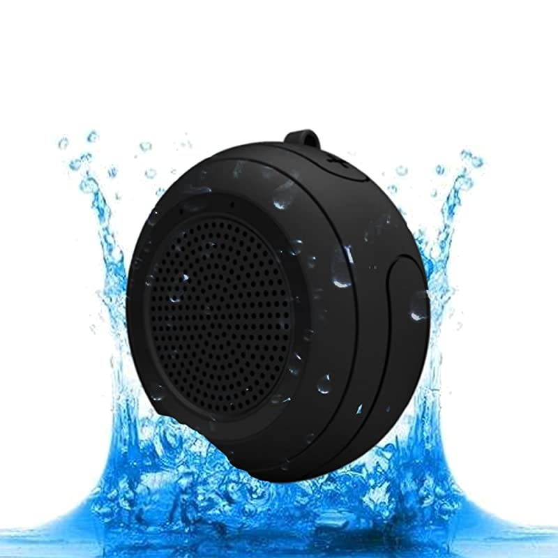 IPX7 Waterproof Outdoor Bluetooth Speaker Swimming Pool Floating Portable Mini Speakers Wireless 5W with Microphone amp TWS for Beach Bathroom Home Shower Black