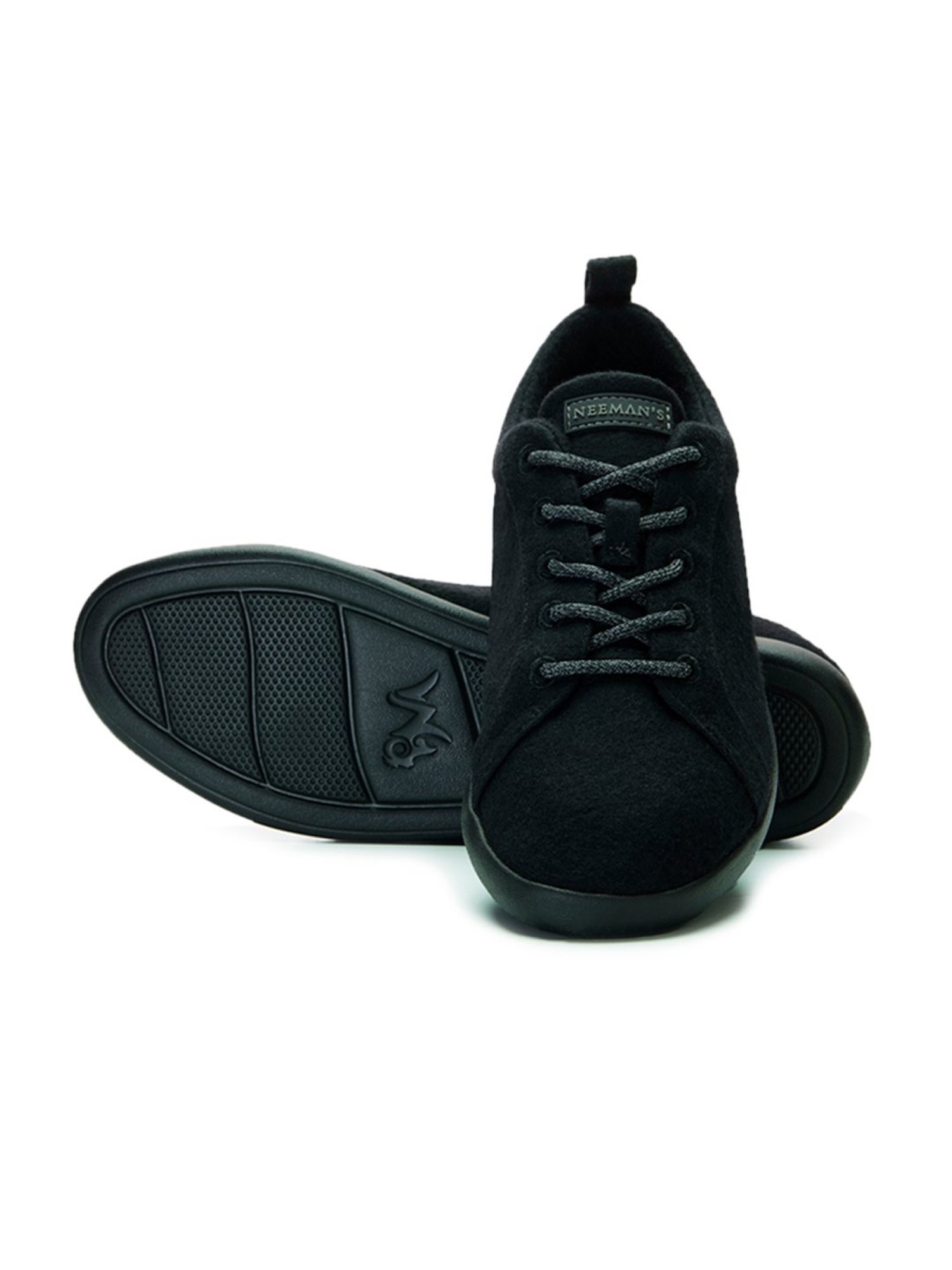 Neemans Coal Black Casual Sneakers