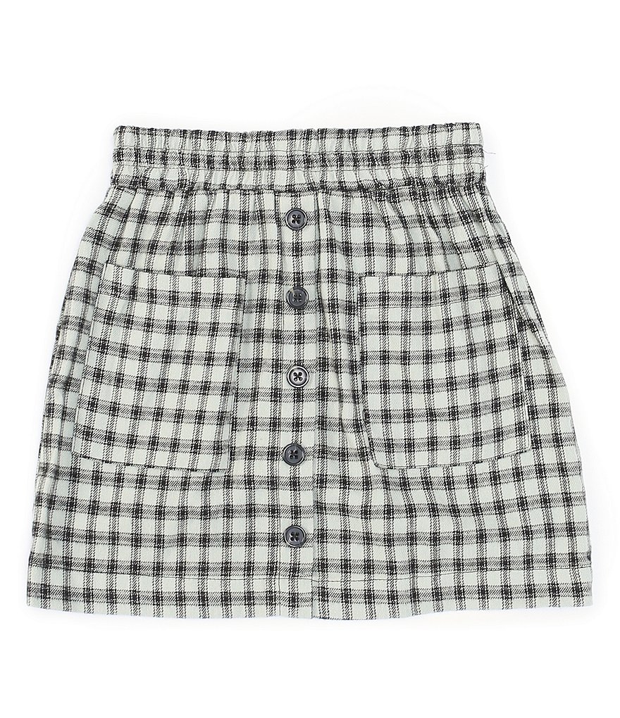 Copper Key Big Girls 7-16 Button Front Printed Skirt