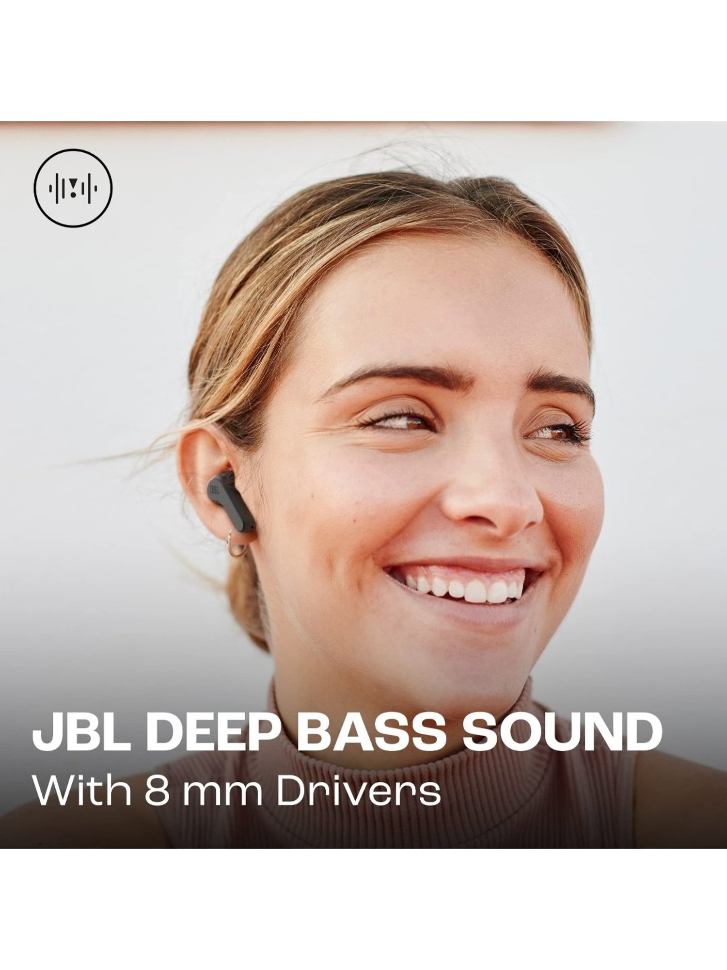 JBL Wave Beam in-Ear  with 32H Battery & Ip54 Water Resistance (Black, True Wireless)