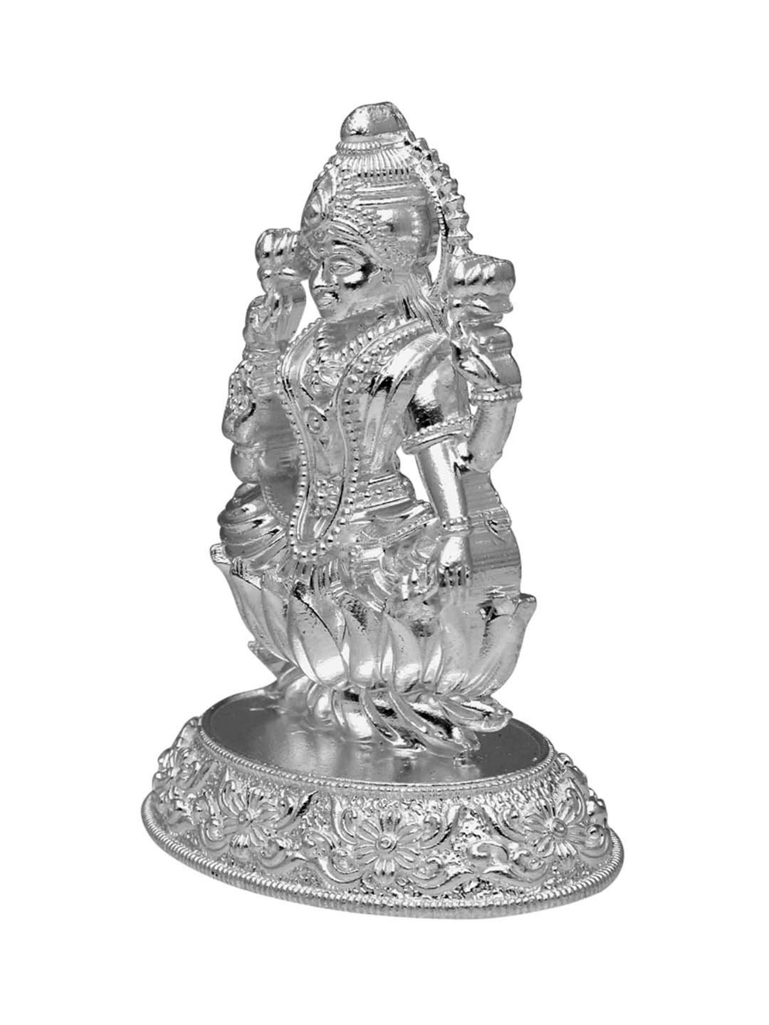 Sri Jagdamba Pearls 0.8 Silver Lakshmi Idol