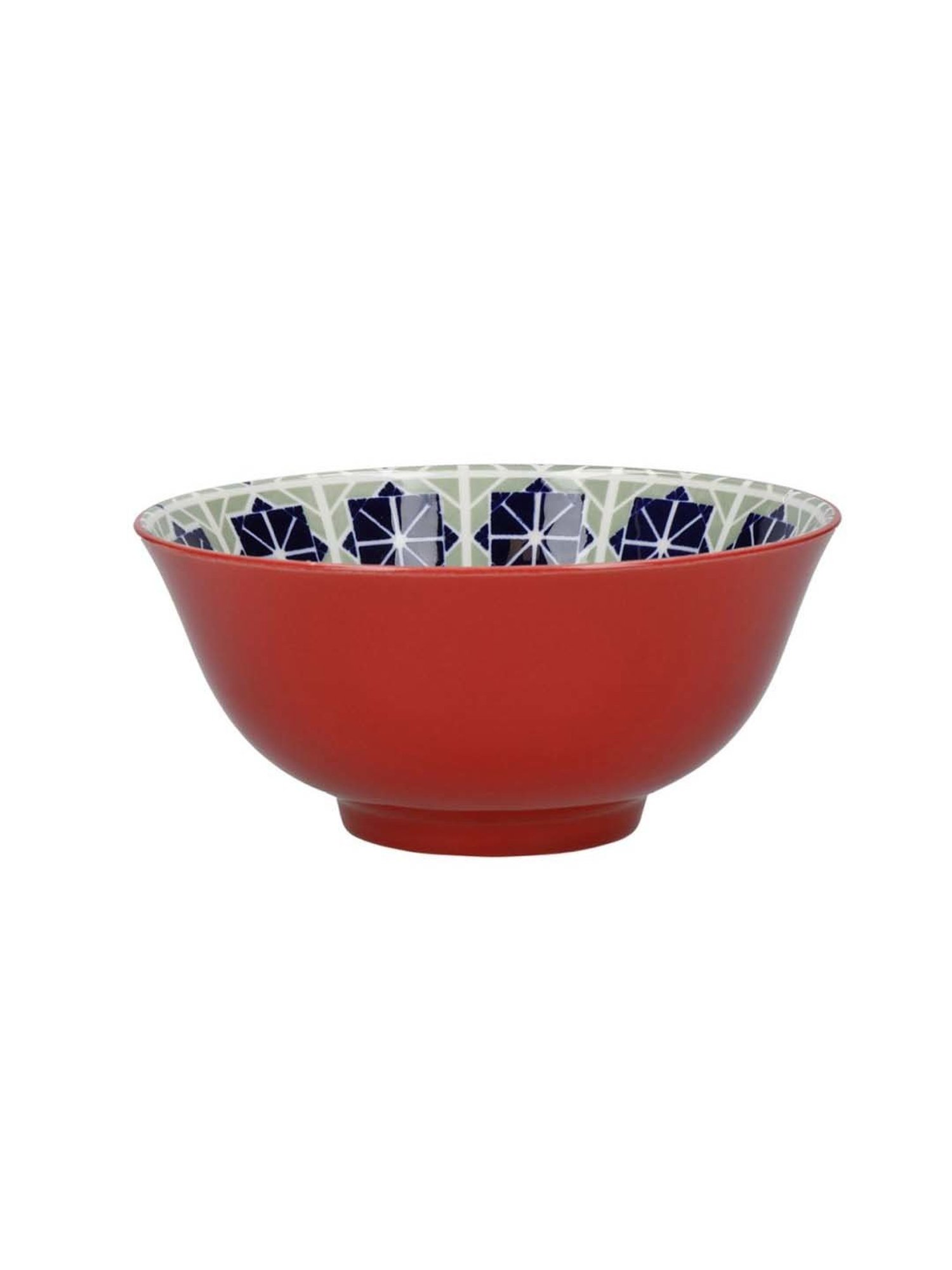 KitchenCraft World of flavours Glazed Multicolor Ceramic Bowl - Set of 4