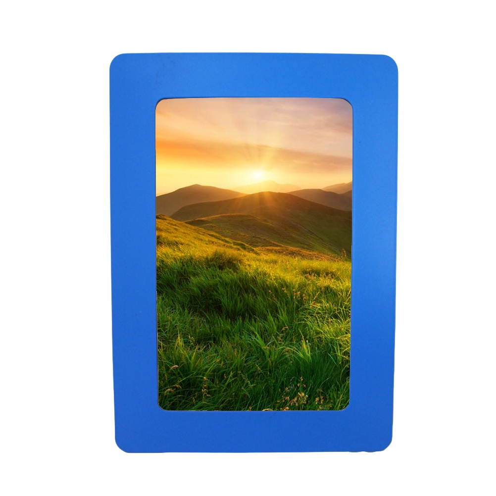 Colorful Photo Frame Strong Magnetic Picture Frame Refrigerator Photo Frame 6 Inch(Purple)