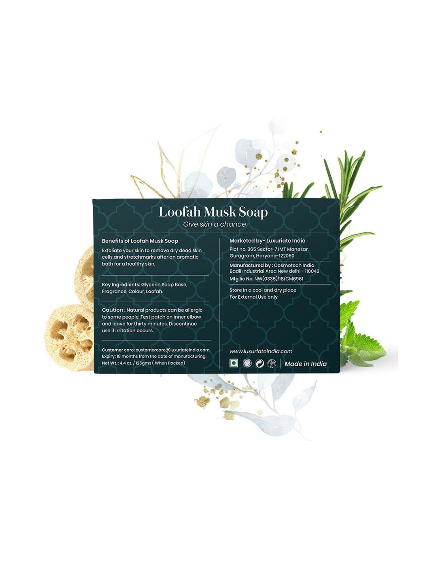 Luxuriate Loofah Mask Soap - 125 gm