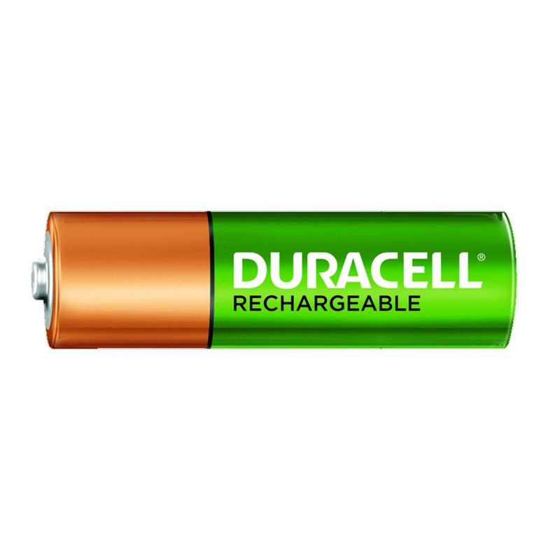Duracell Rechargeable AA Batteries - 4 Pack - Compatible with NiMH Battery Chargers