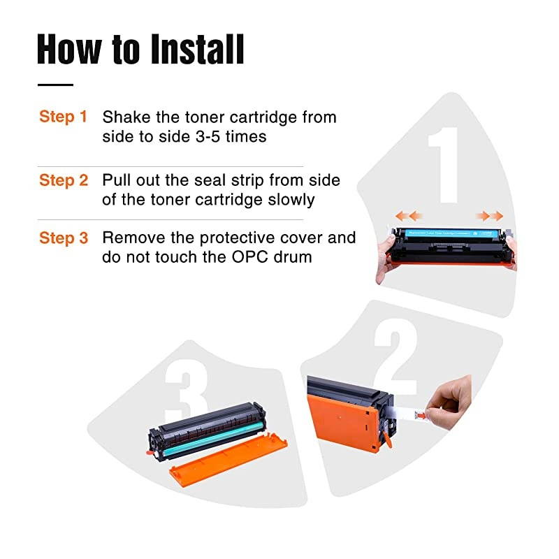 Compatible Toner Cartridge Replacement for Canon 045H 045 High Yield, for ImageCLASS MF634Cdw LBP612Cdw MF632Cdw MF634 MF633Cdw LBP611Cn Printer 4 Pack (Black, Cyan, Magenta, Yellow)