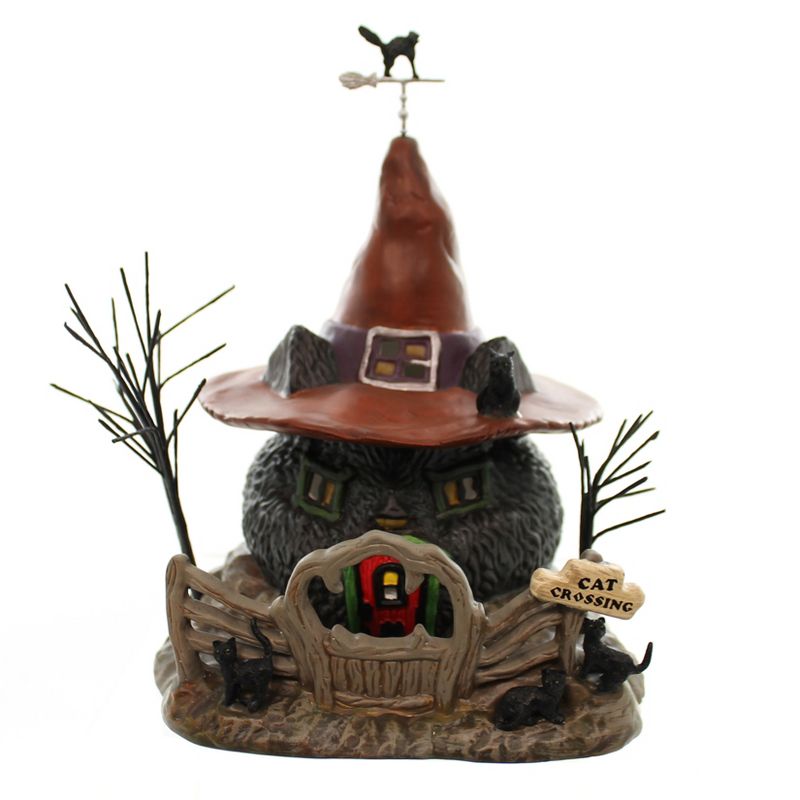 Dept 56 Buildings Black Cat Shack Halloween Witch Hollow  -  Decorative Figurines