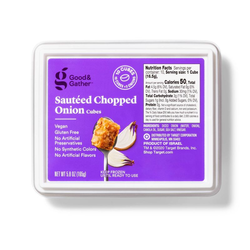 Frozen Sauteed Chopped Onion Cubes - 5.8oz - Good & Gather™