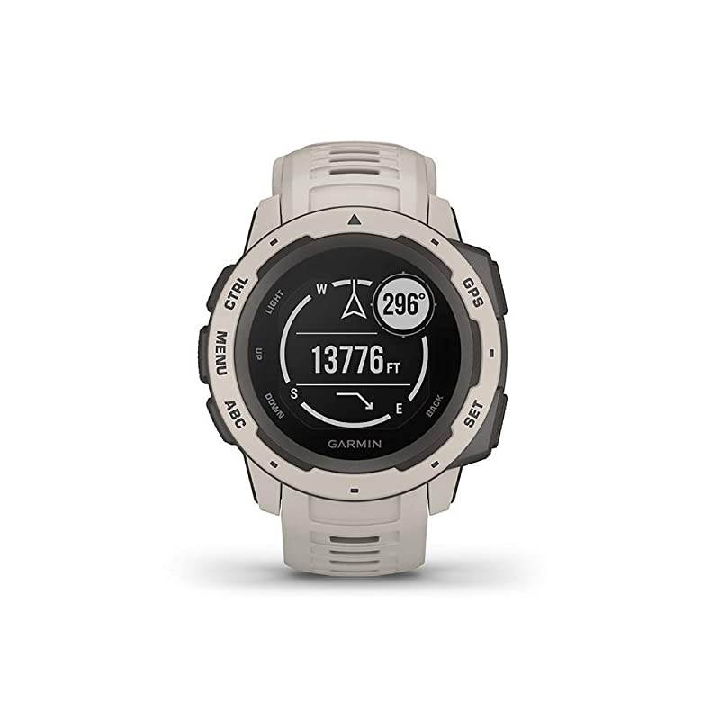 0100206401 Instinct Rugged Outdoor Watch with GPS Features GLONASS and Galileo Heart Rate Monitoring and 3axis Compass Tundra 127 inches Renewed