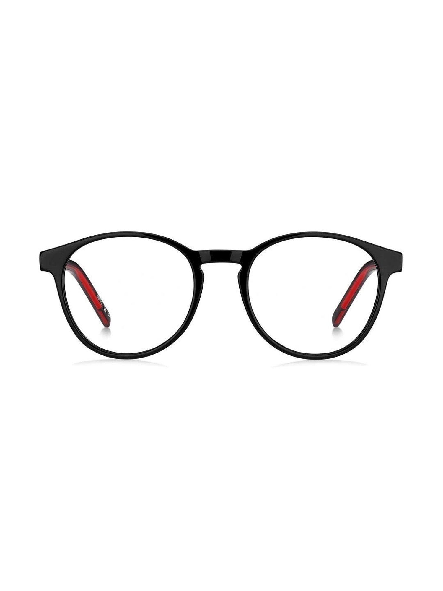 HUGO Black Oval Eye Frames for Men