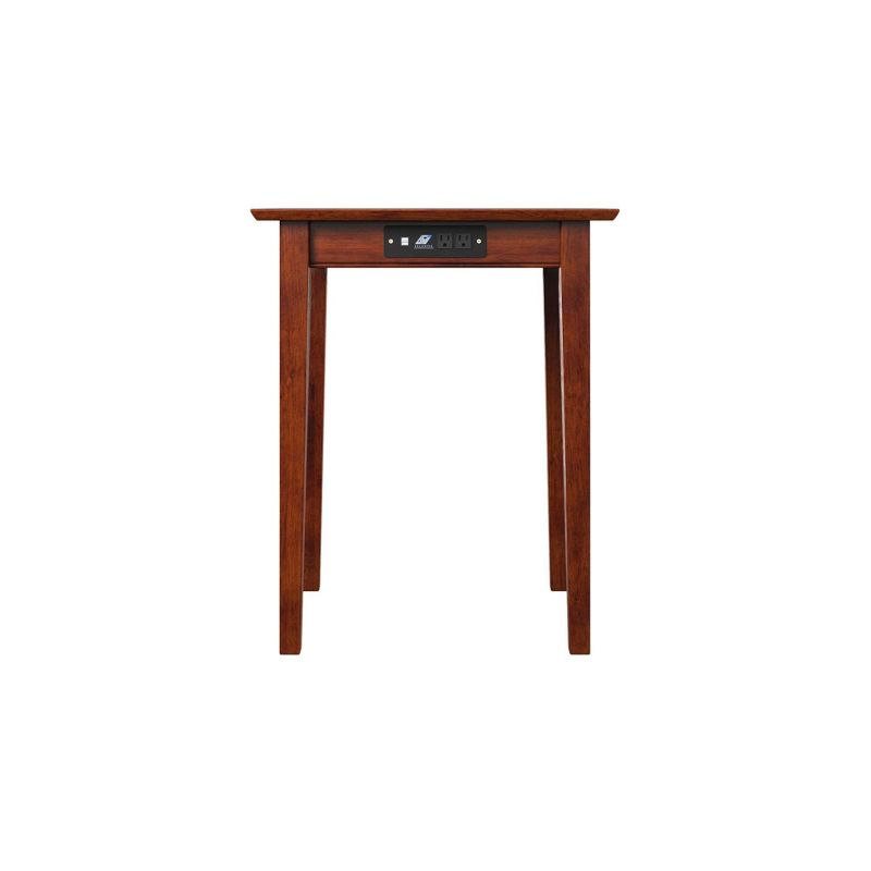 Printer Stand Shaker Style USB Charger Walnut - Atlantic Furniture