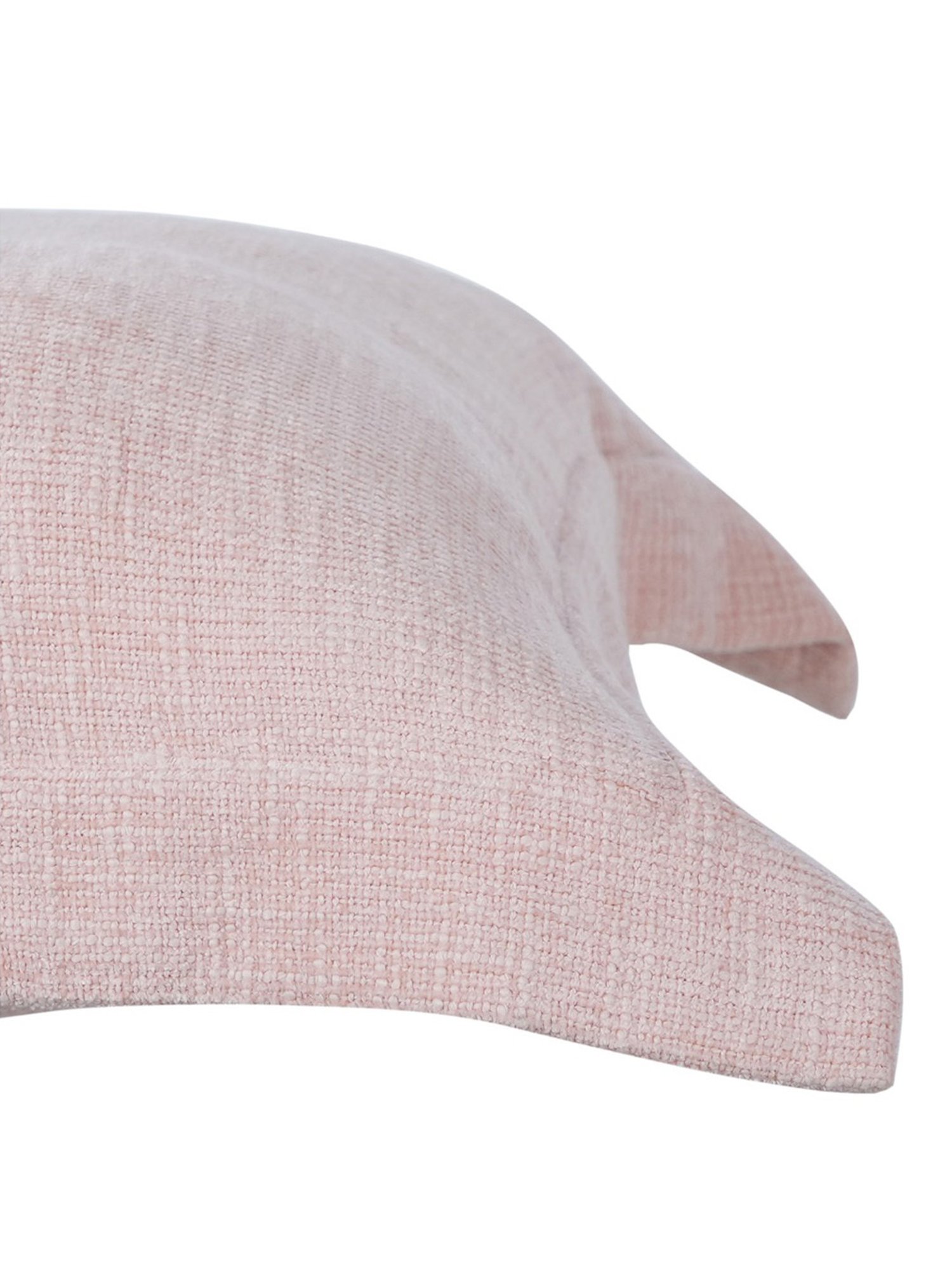 Maspar Woven Peach Cotton Blend Standard Size Pillow Sham - Set of 2