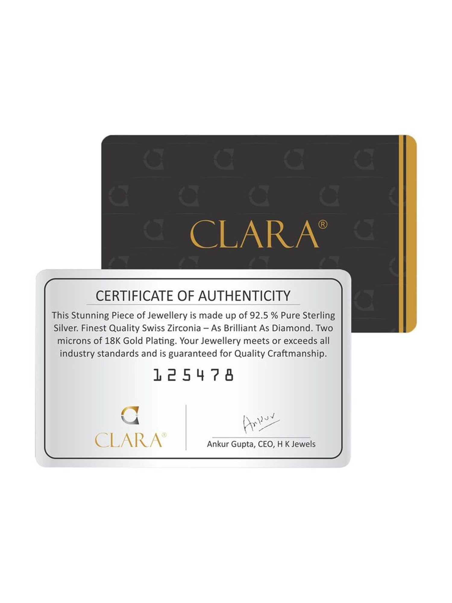 Clara White Sterling Silver Heart CZ Stud Earrings