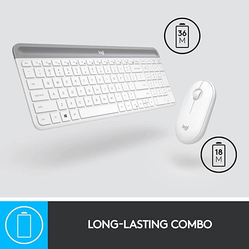 MK470 Slim Wireless Combo Off White
