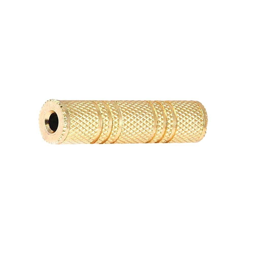 SatelliteSale Stereo Jack 3.5mm Female to 3.5mm Female Gold Plated Metal Adapter