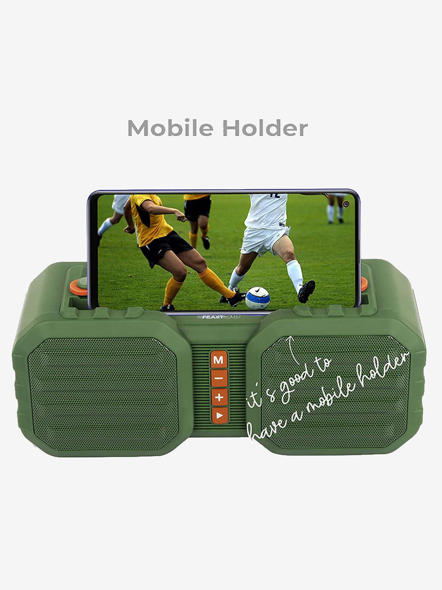 Zebronics Sound Feast 50 14W Portable Bluetooth Speaker (Green)