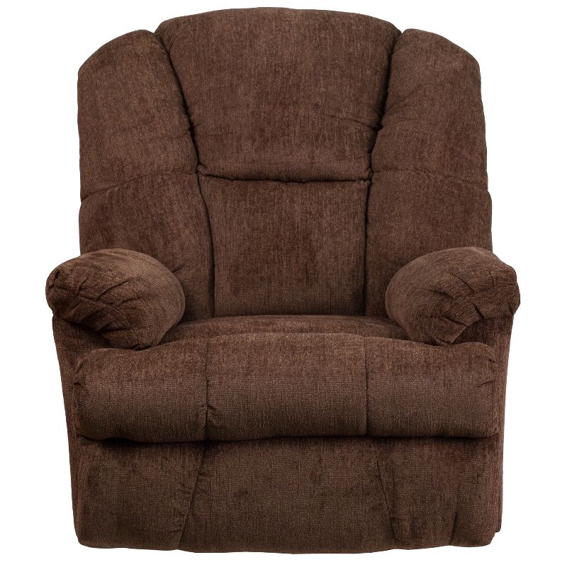 Emma and Oliver Contemporary Hillel Chocolate Chenille Rocker Recliner