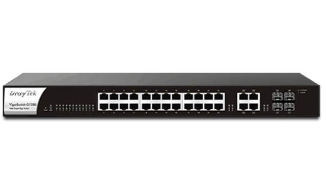 DrayTek Switch G1280-IPT 28-Port Web Smart Managed Gigabit Switch