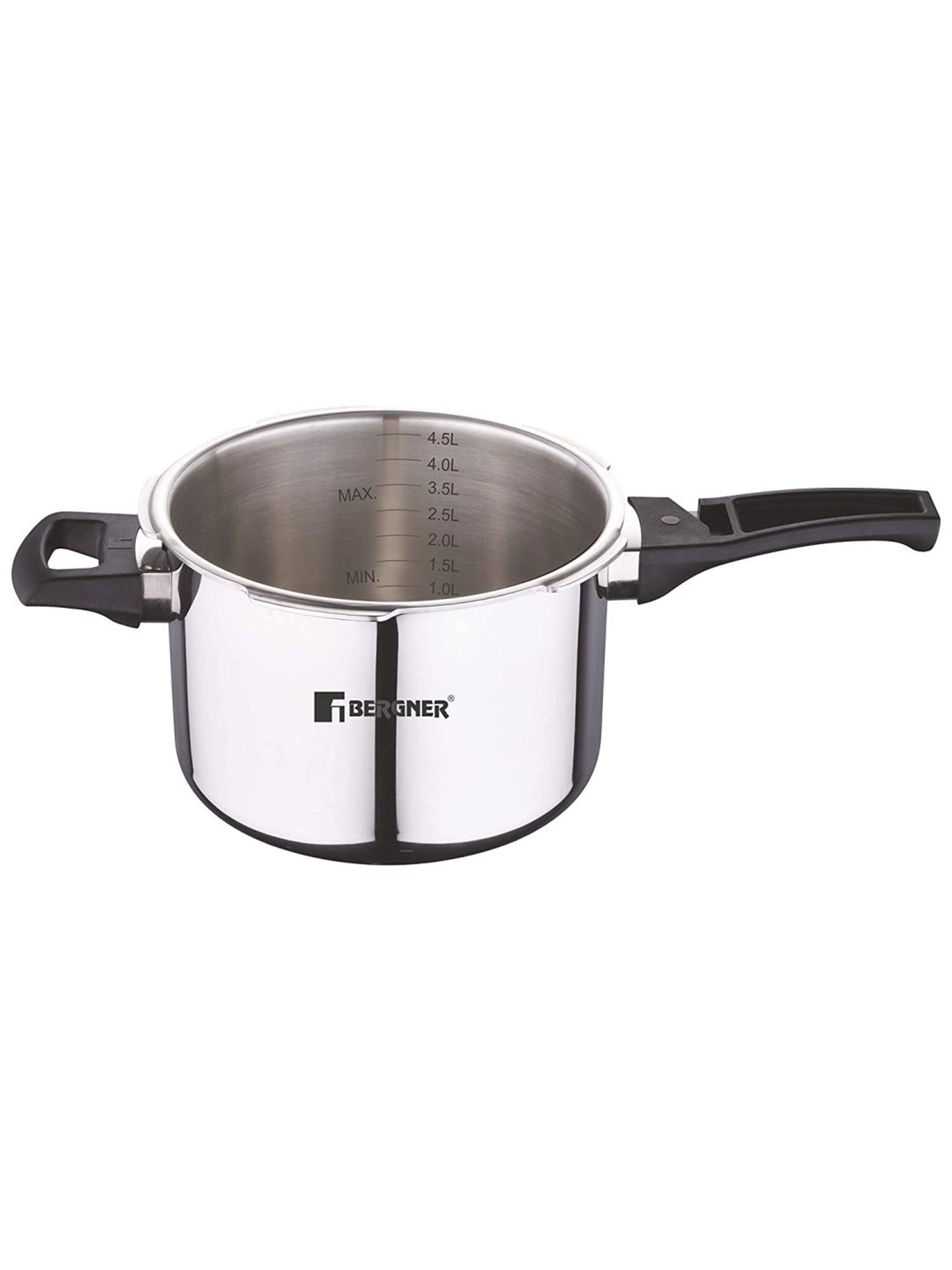 Bergner Argent Elements Silver Triply Stainless Steel Pressure Cooker (5500 ml) - Set of 1