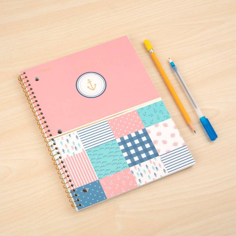 Spiral 1-Subject Notebook College Ruled Sail Away Plaid - Mead