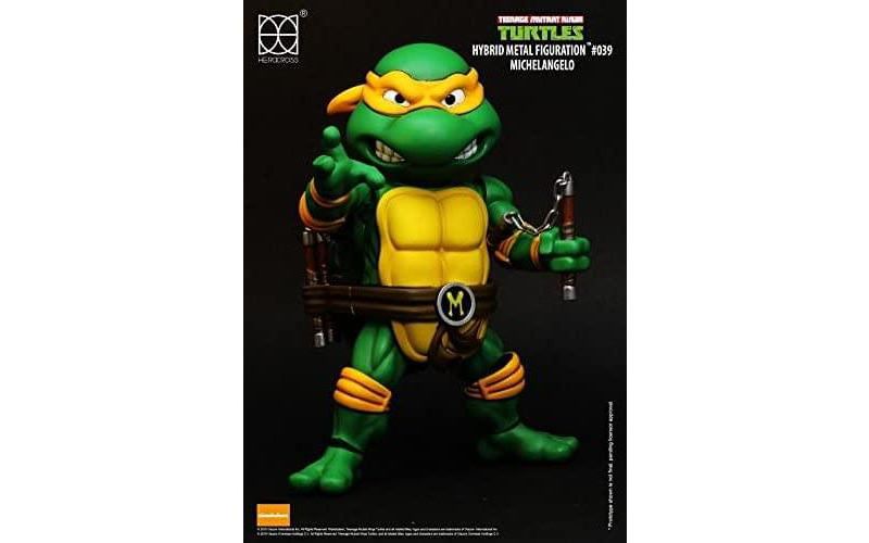 Herocross Company Limited Teenage Mutant Ninja Turtles Hybrid Metal Figuration Action Figure| Michelangelo