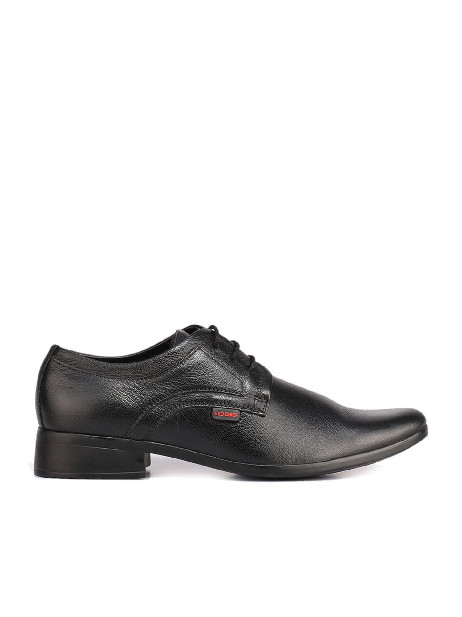 Red Chief Men's Black Derby Shoes