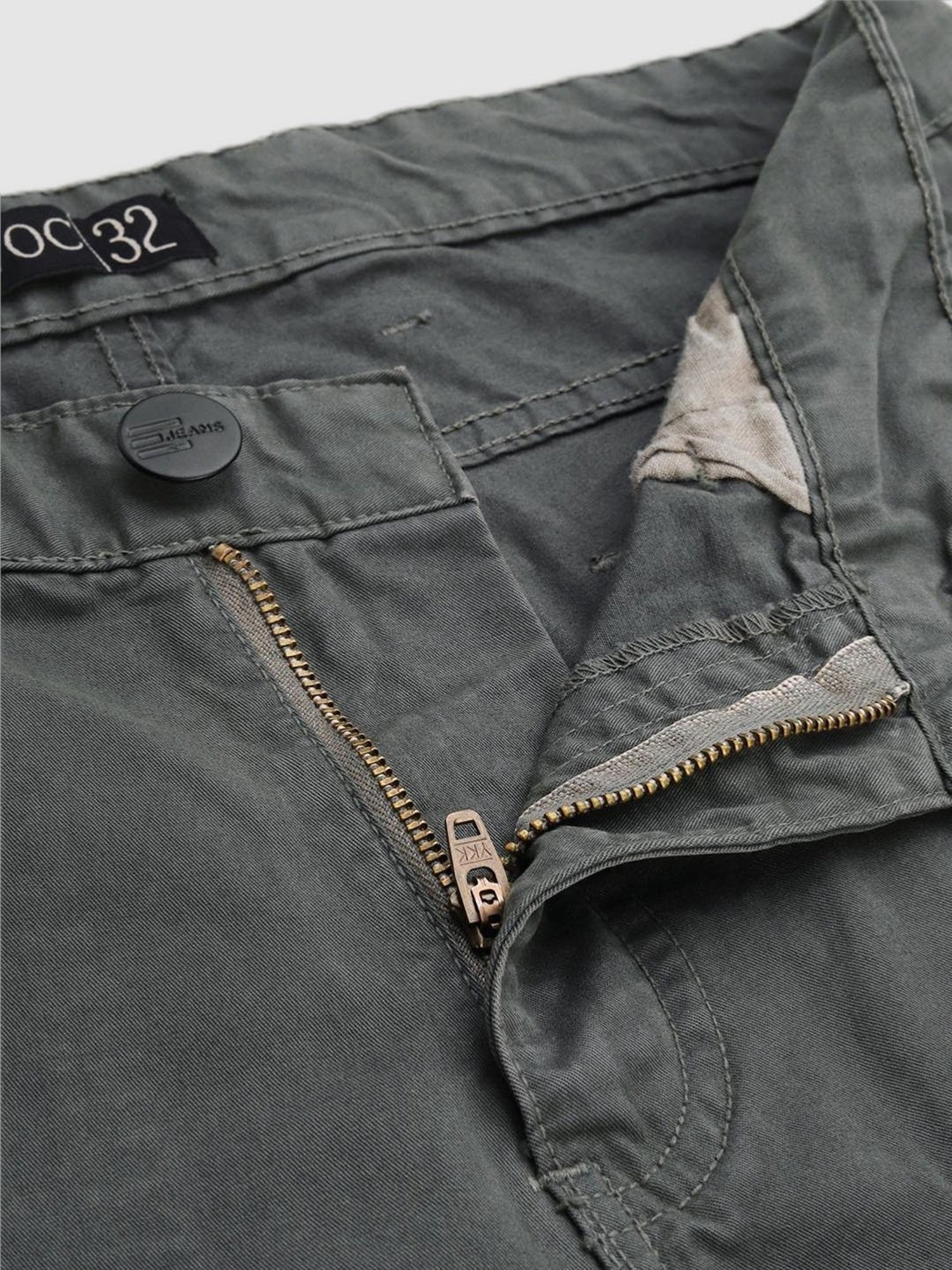 IVOC Charcoal Slim Fit Cotton Cargos