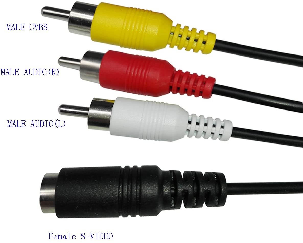 HDMI to Male AV RCA CVBS Female S Video Composite 1080p Audio Video Converter with AV/S Video Cable for HDTV STB Projector