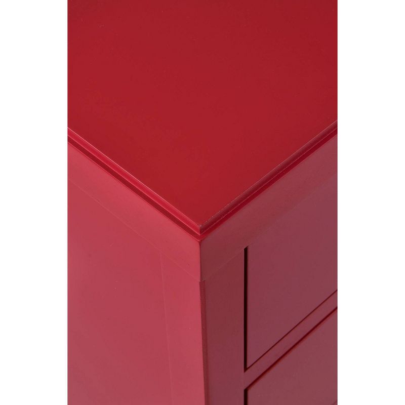 Webb Acacia Accent Table Red - East At Main
