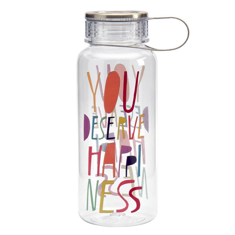 Queer Eye 34oz Plastic You Deserve Happiness Tritan Water Bottle