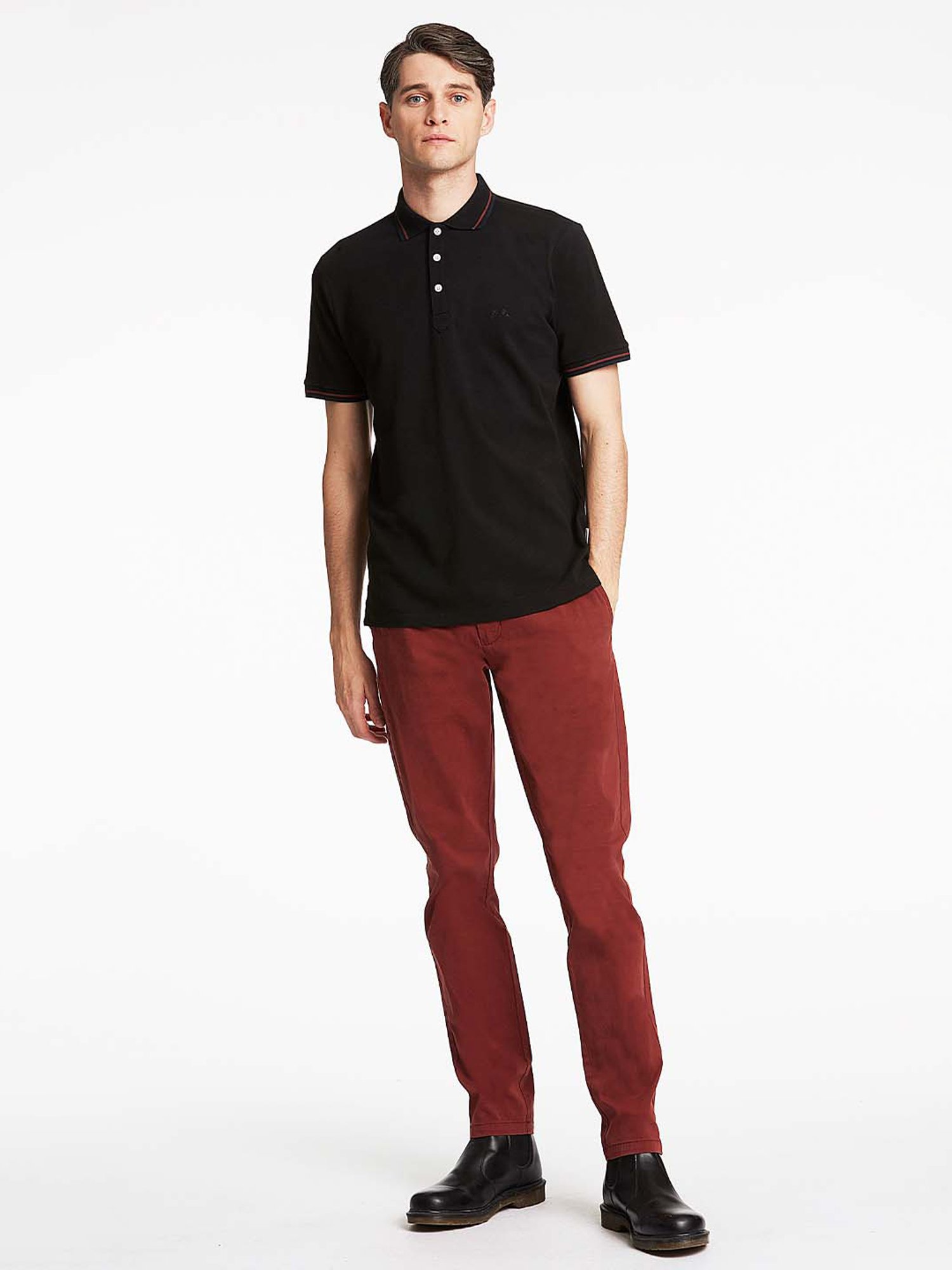 Lindbergh Black Polo T-Shirt